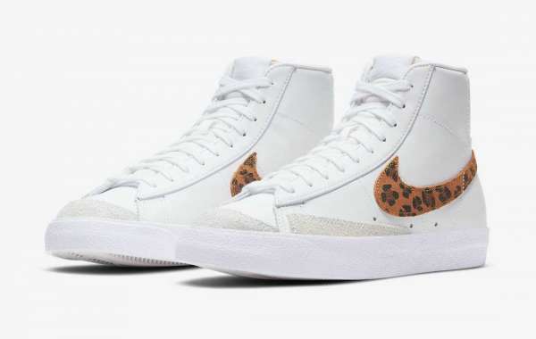 DA8736-101 Nike Blazer Mid “Leopard” Running Shoes