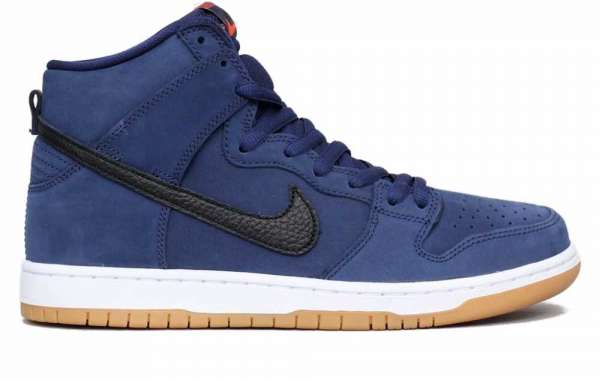 CI2692-401 Nike Dunk High Pro ISO Navy Blue/Black-White Cheap For Sale
