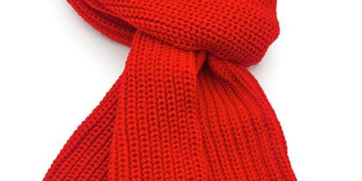 Soft Red Cashmere Scarf