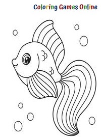 Fish Coloring Pages Free | ColoringGamesOnline.Com