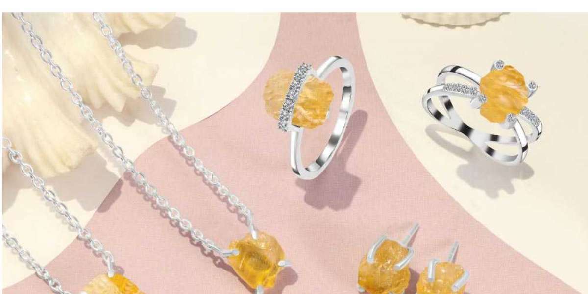 Beautiful Silver Citrine Jewelry and Rings Online In India