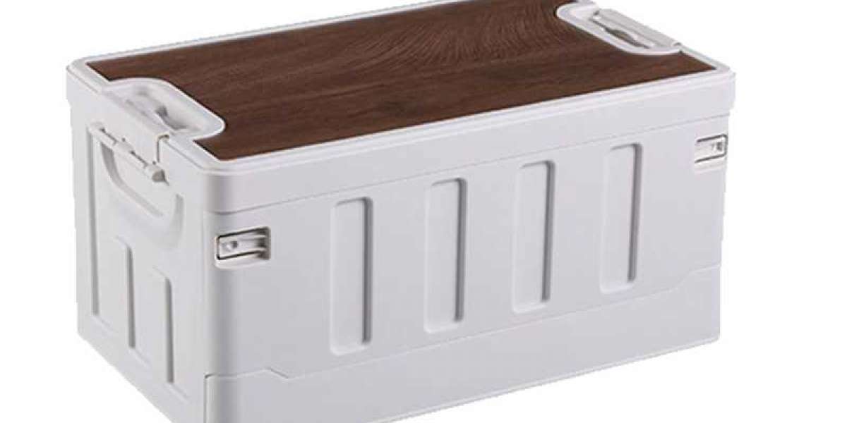 Folomie White Outdoor Storage Box with Lids: High Material, No Need to Assemble and Disassemble