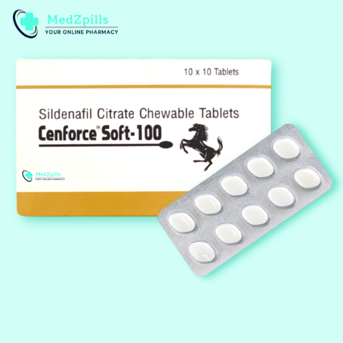 Cenforce Soft 100mg (Sildenafil Citrate – Chewable) - (Buy Online )