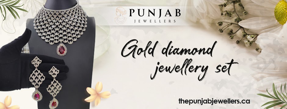 Get exclusive gold diamond jewellery sets from Punjab Jewellers and stand out!