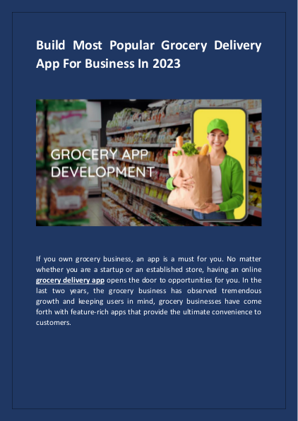 Build Most Popular Grocery Delivery App For Business In 2023