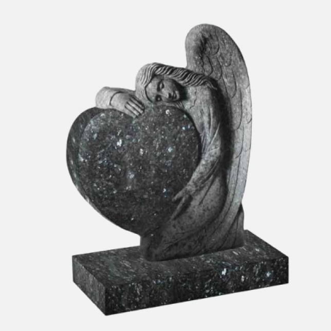 Angel Stones A Heart Memorial Headstones | Stone Discover