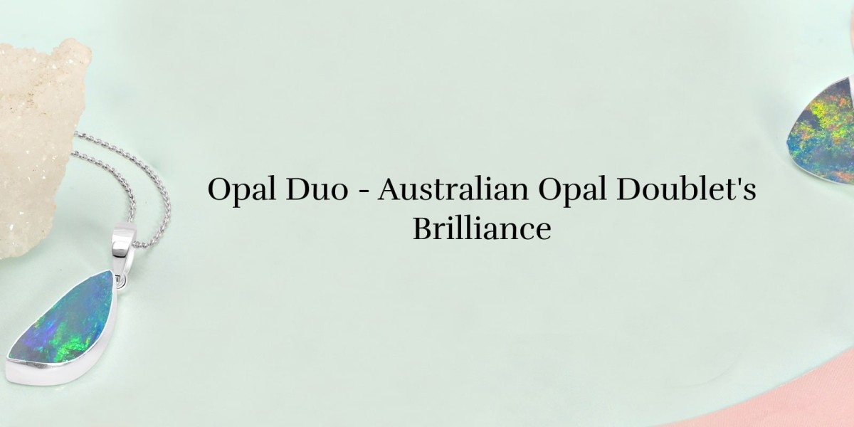 Opal's Twin Delight: Australian Opal Doublet Dazzling Duo